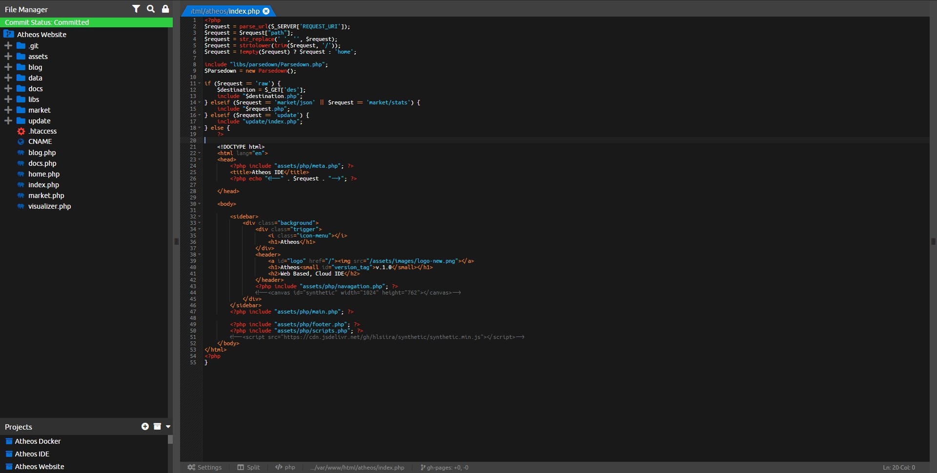Atheos Cloud IDE · Twitter