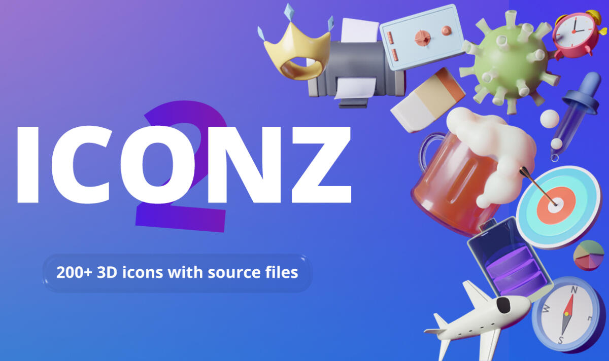 3D icons - Free Samples | Iconz · Twitter