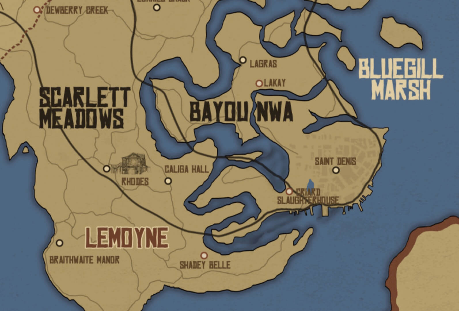 RDR2 Map | Interactive Map of Red Dead Redemption 2 Locations · Twitter