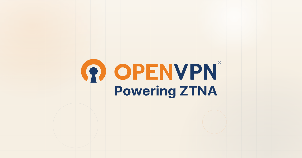 OpenVPN — Powering ZTNA