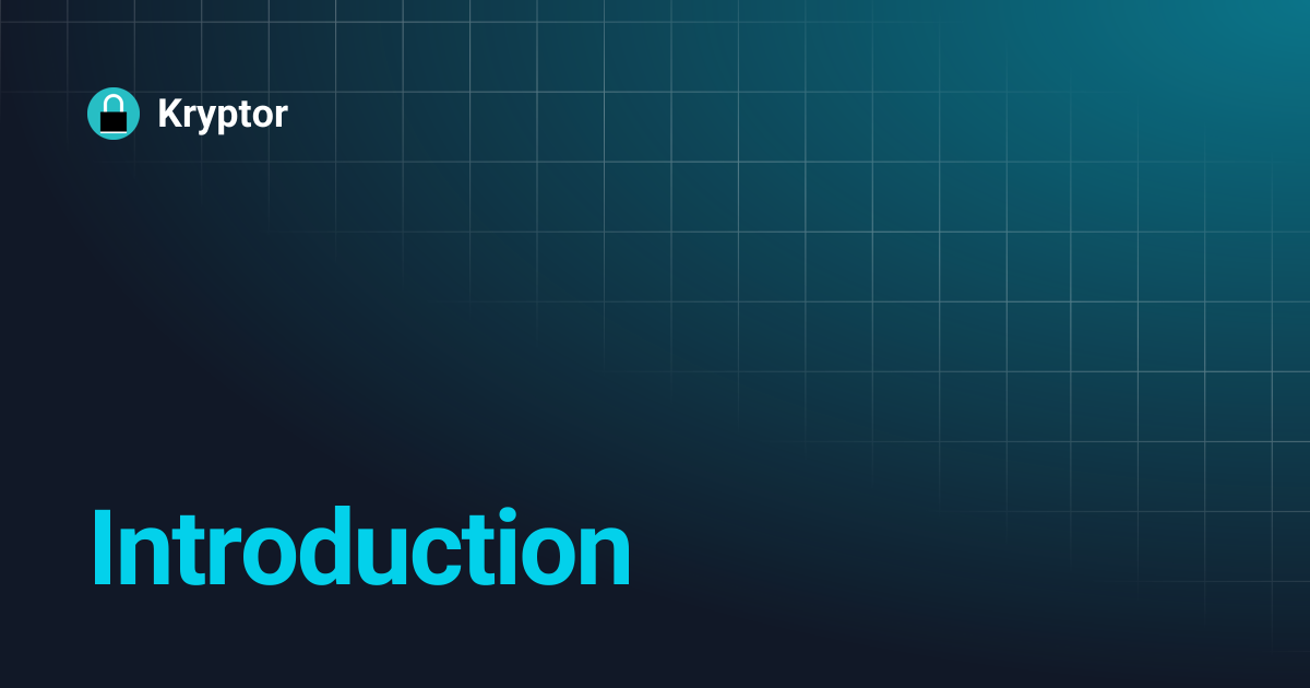 Introduction | Kryptor · Twitter