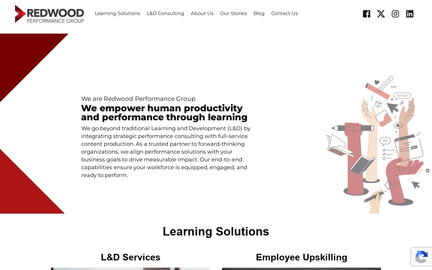 Home - Redwood Performance Group Homepage screenshot