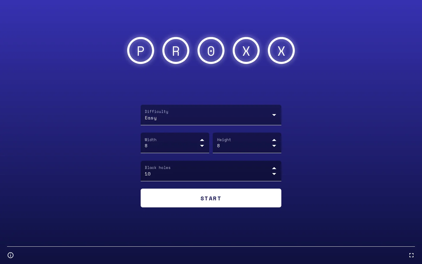 PROXX Homepage screenshot
