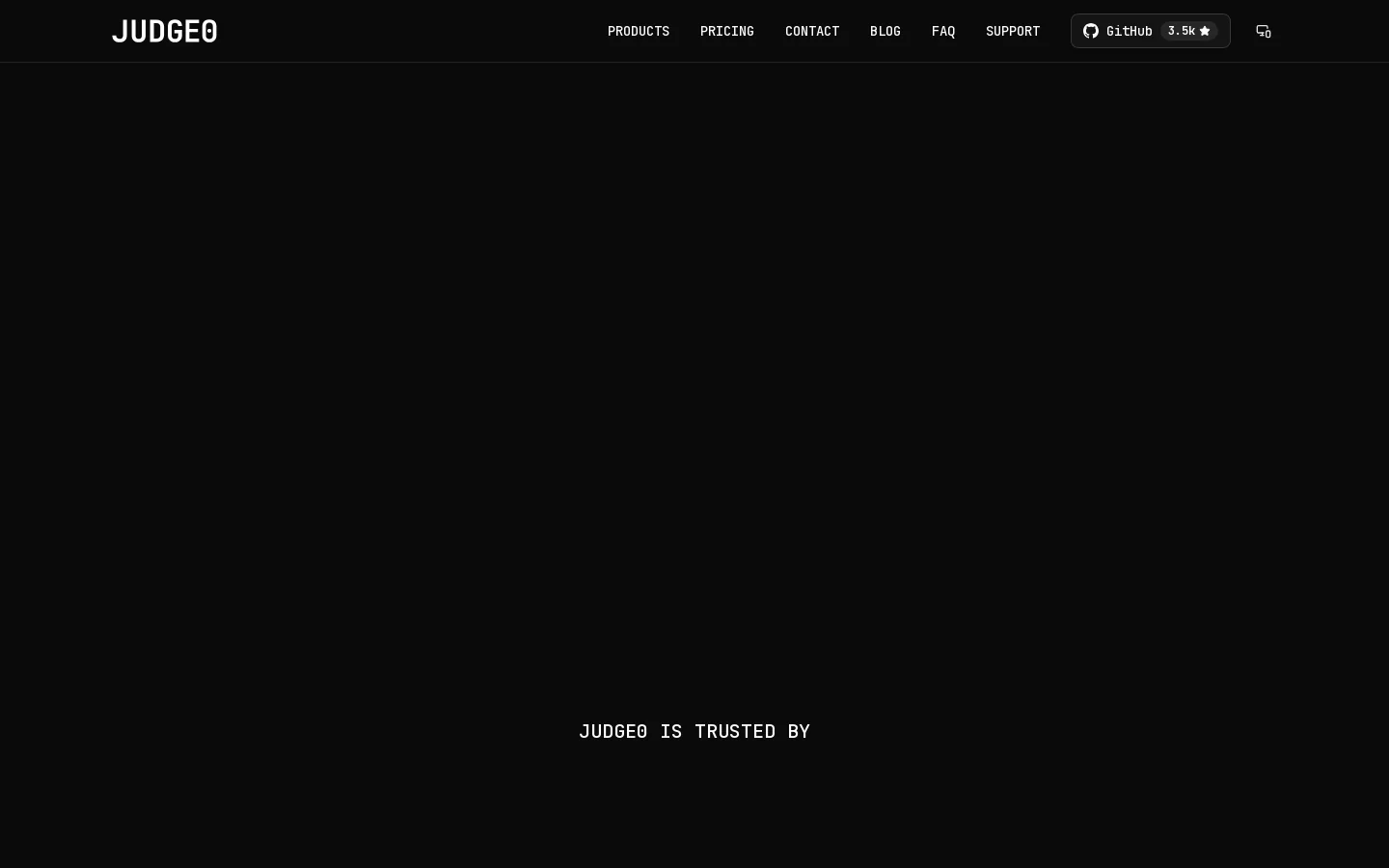 Judge0 Homepage screenshot