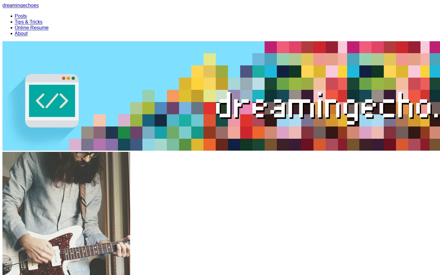 dreamingechoes Homepage screenshot