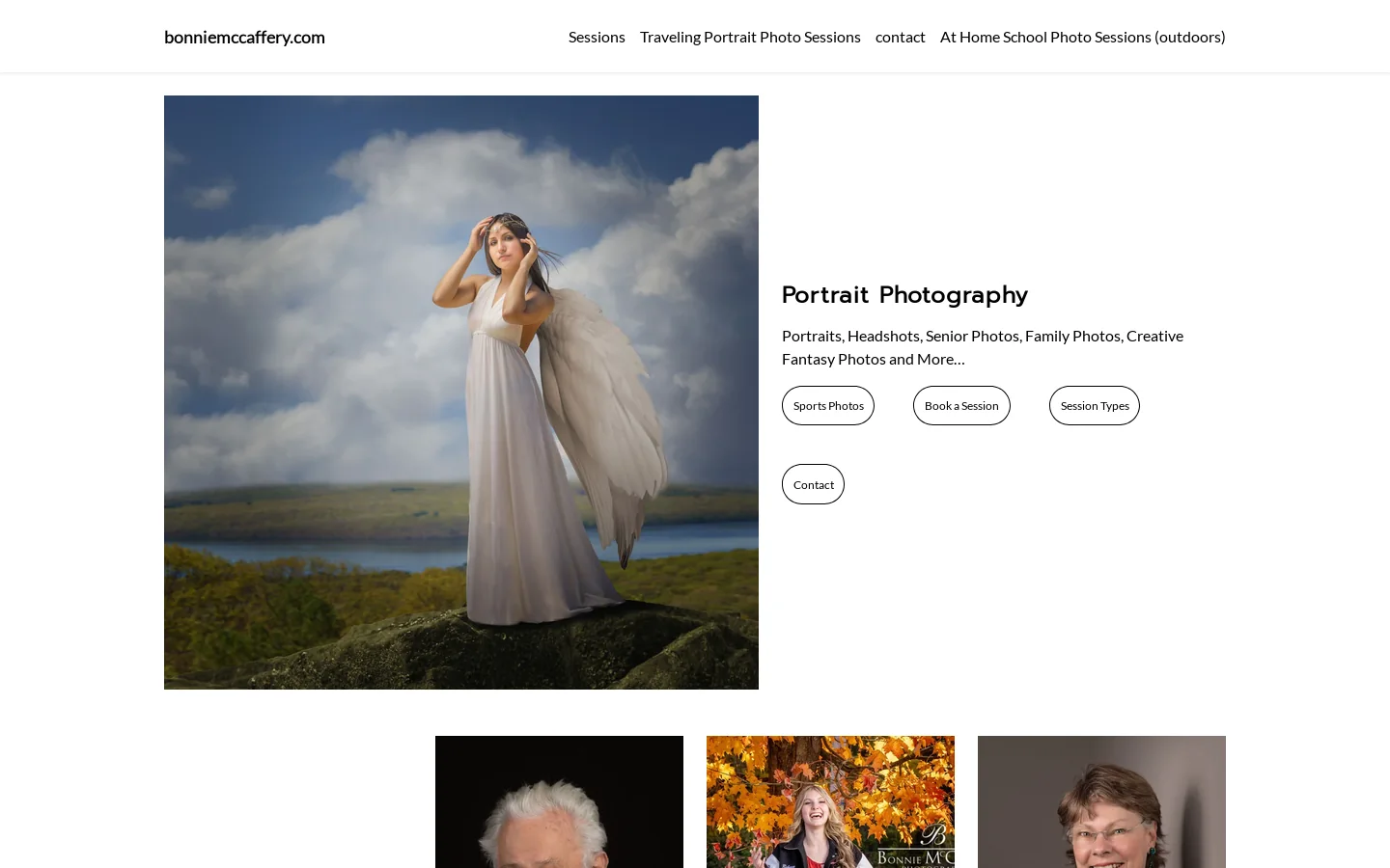 bonniemccaffery.com Homepage screenshot