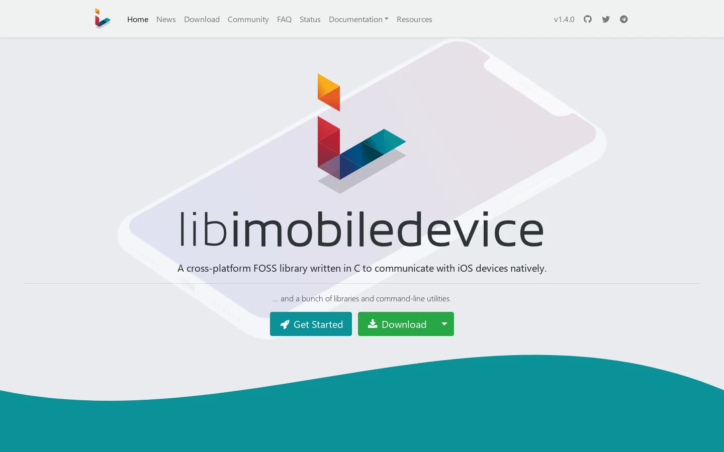 libimobiledevice Homepage screenshot