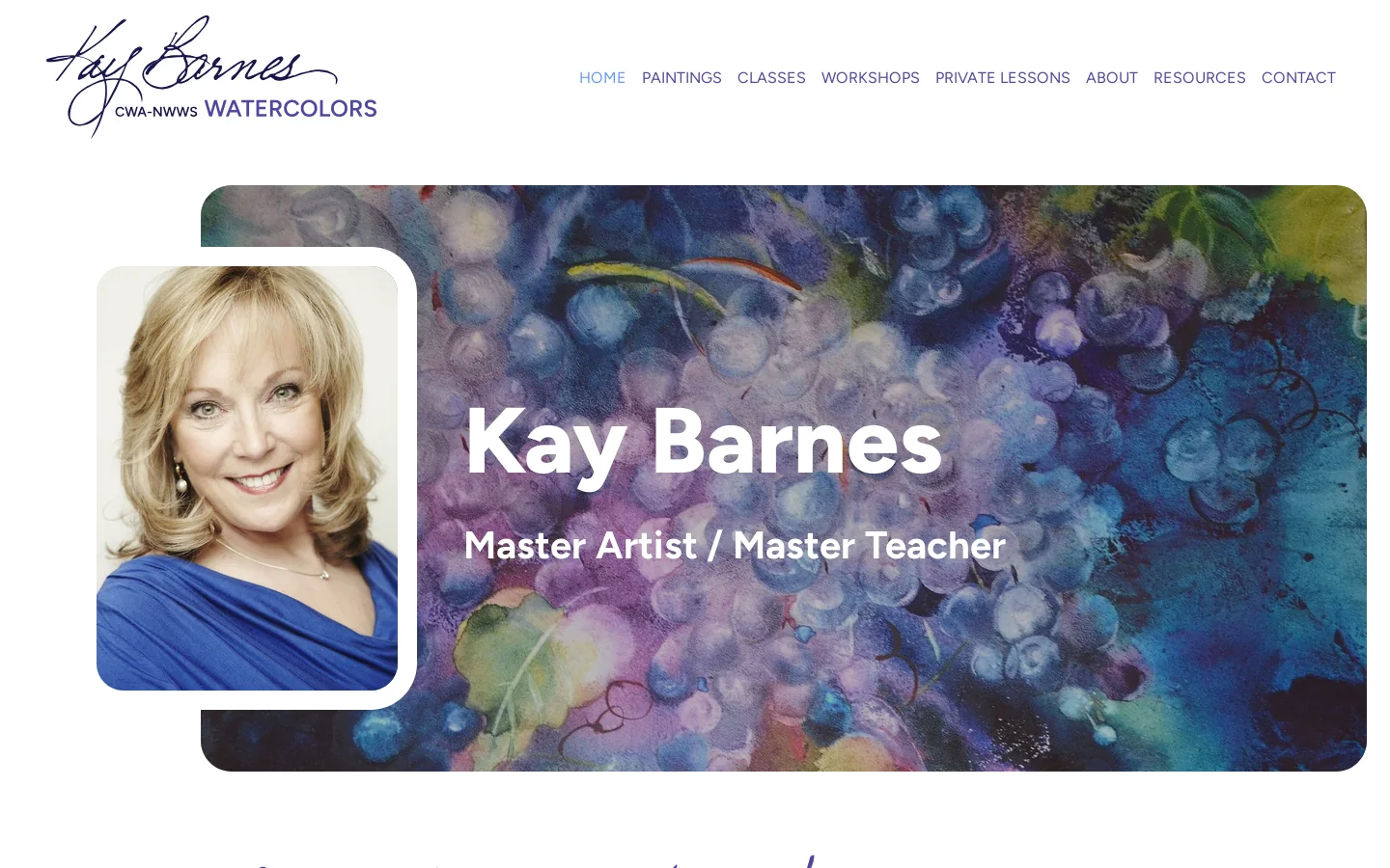 Kay Barnes Homepage screenshot