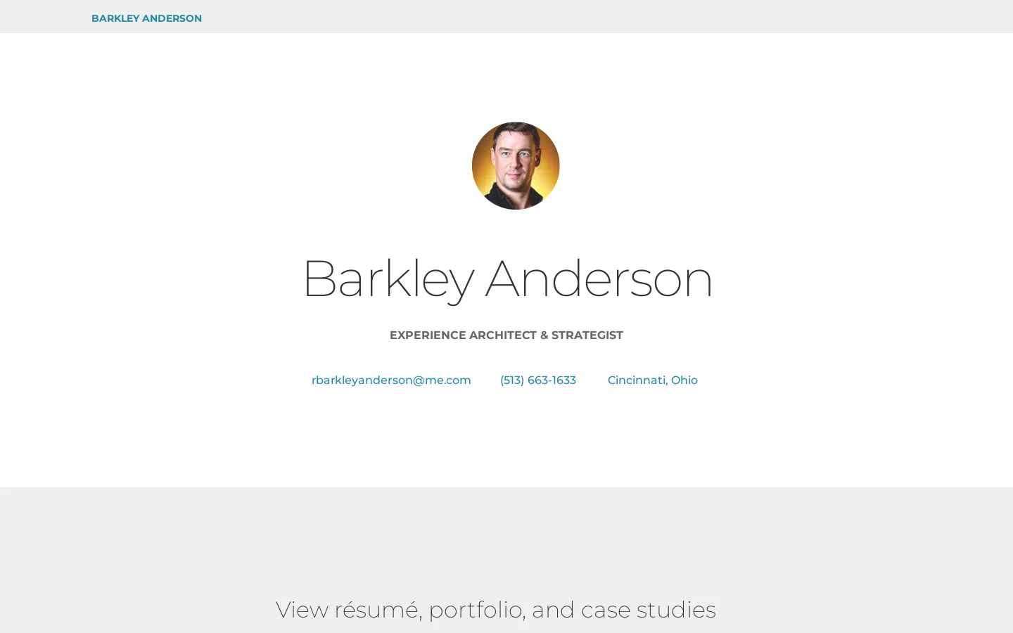Barkleydotorg Homepage screenshot
