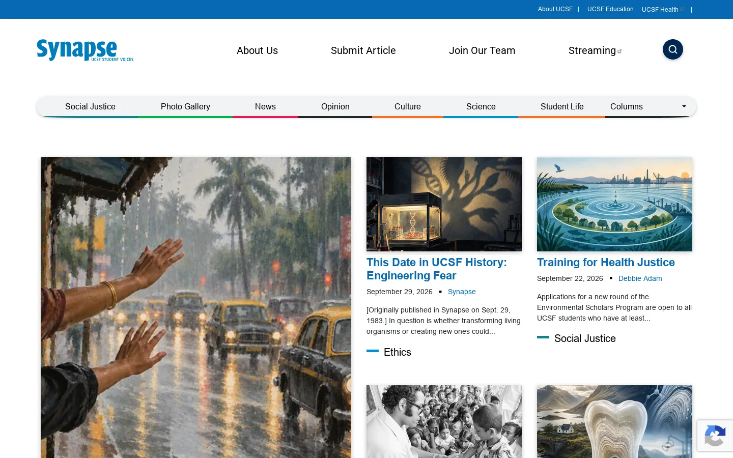 Home Page | UCSF Synapse Homepage screenshot