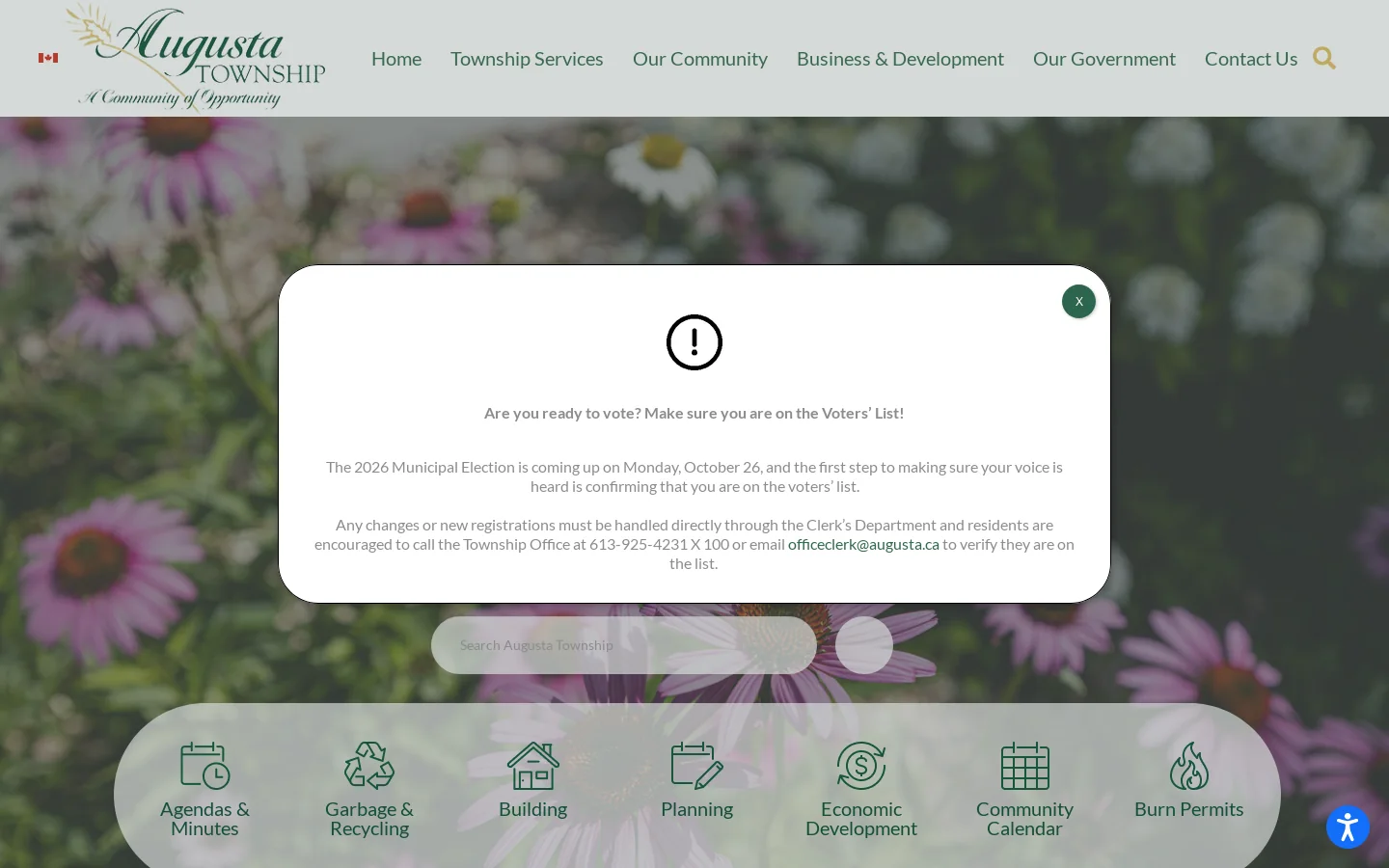 Augusta Township Homepage screenshot