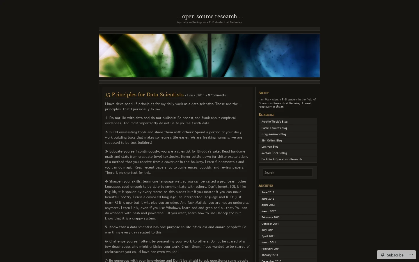 Open Source Research | My daily sufferings as a PhD student at Berkeley Homepage screenshot