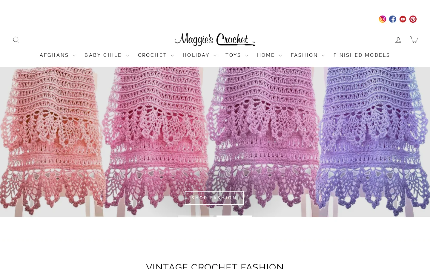 Maggie's Crochet Patterns Beginner Easy Homepage screenshot