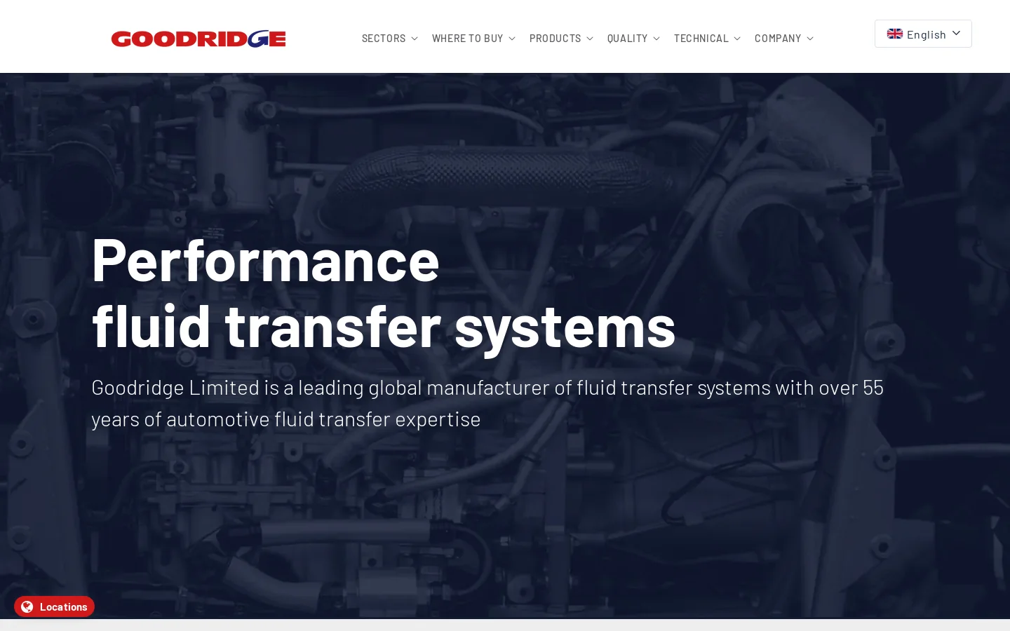 Goodridge Ltd. Corporate Homepage screenshot