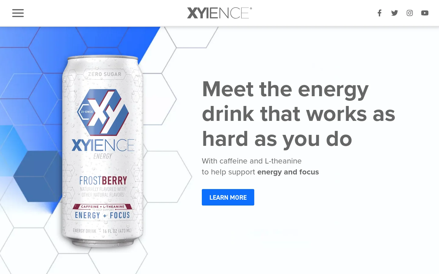 Xyience Homepage screenshot