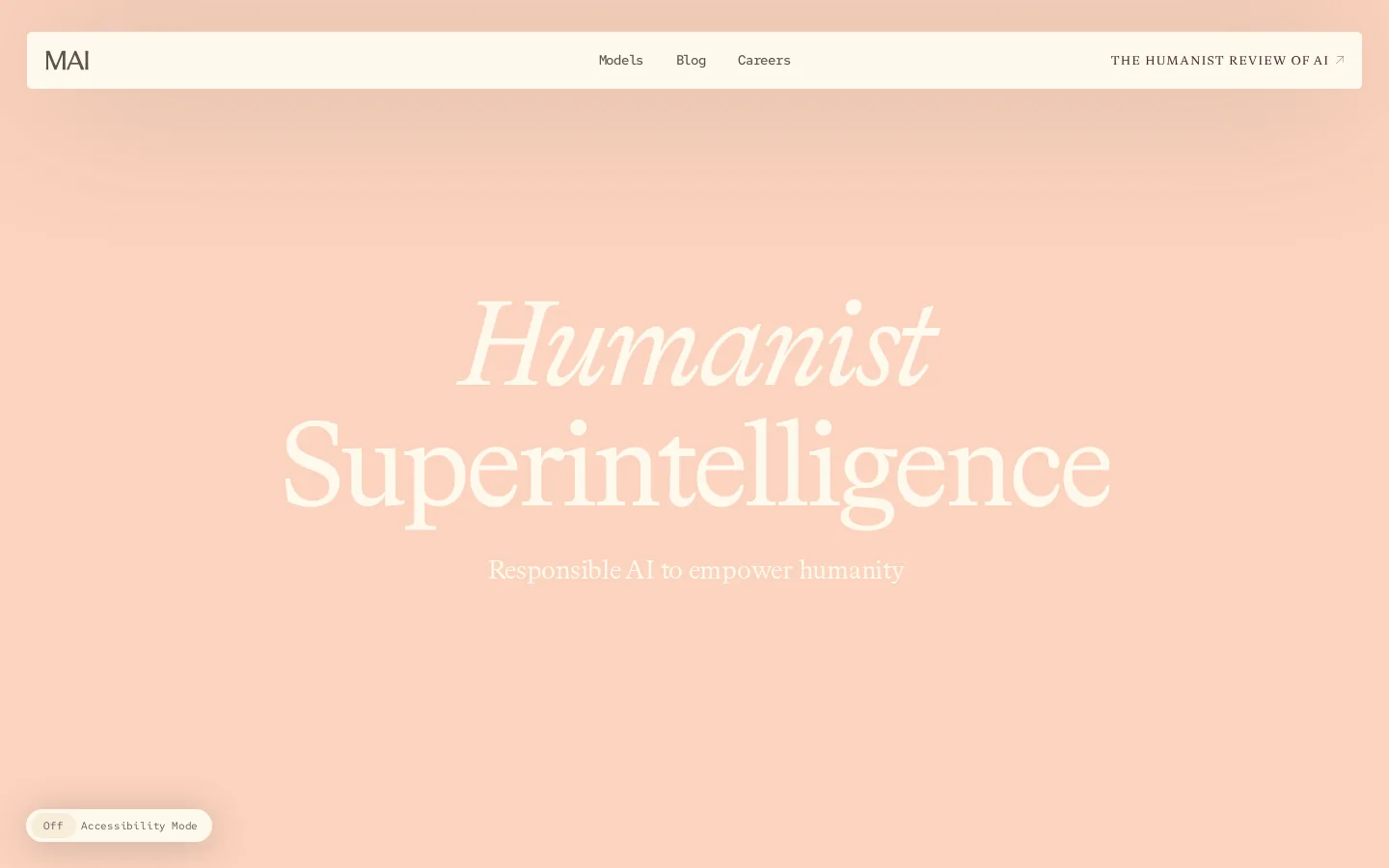 Microsoft AI Homepage screenshot