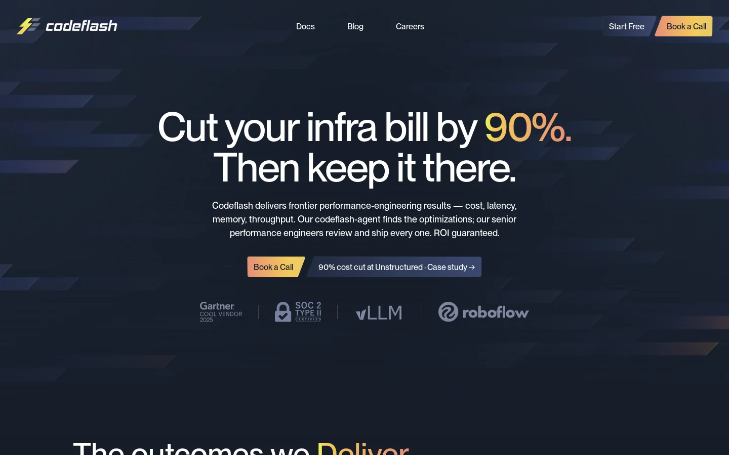 Codeflash Homepage screenshot