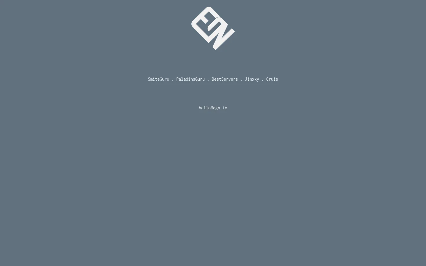 EGN Homepage screenshot