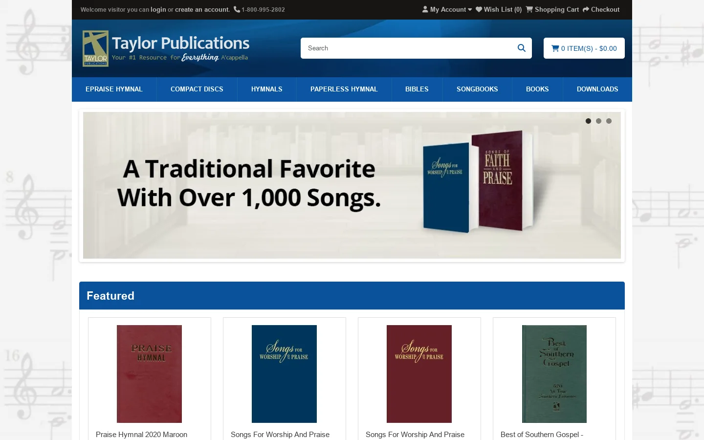 Taylor Publications LLC Homepage screenshot