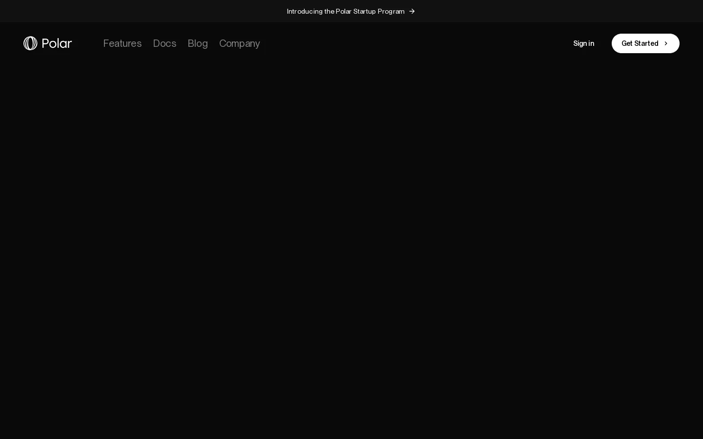 Polar Homepage screenshot