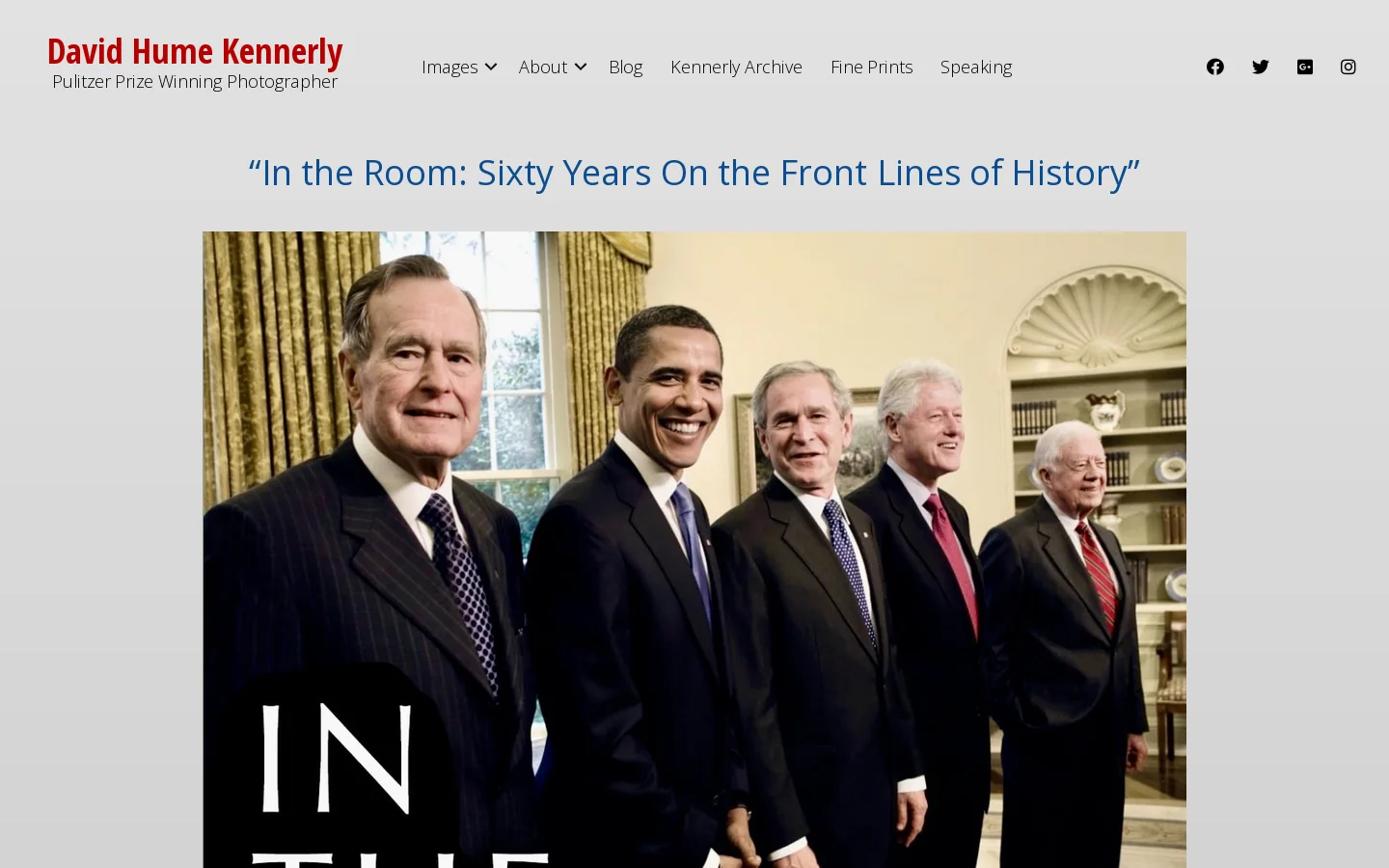 David Hume Kennerly Photography Homepage screenshot