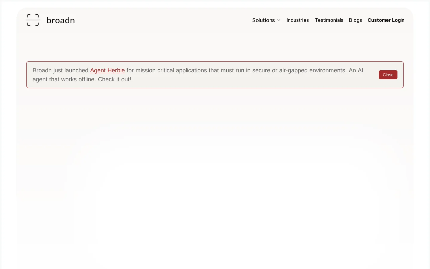 broadn Homepage screenshot