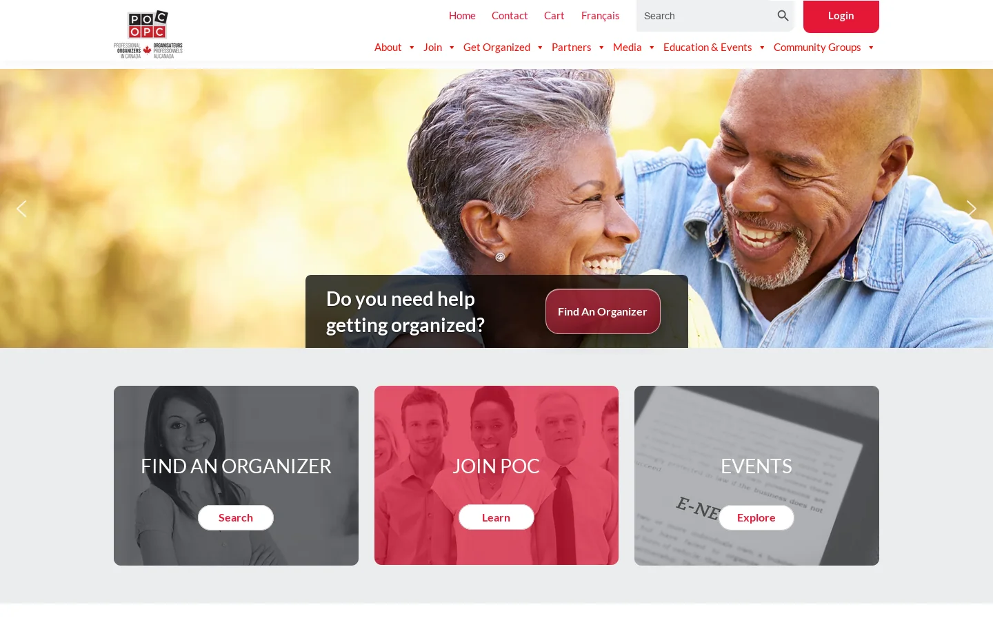 Professional Organizers In Canada For Your Clutter-Free Home Homepage screenshot