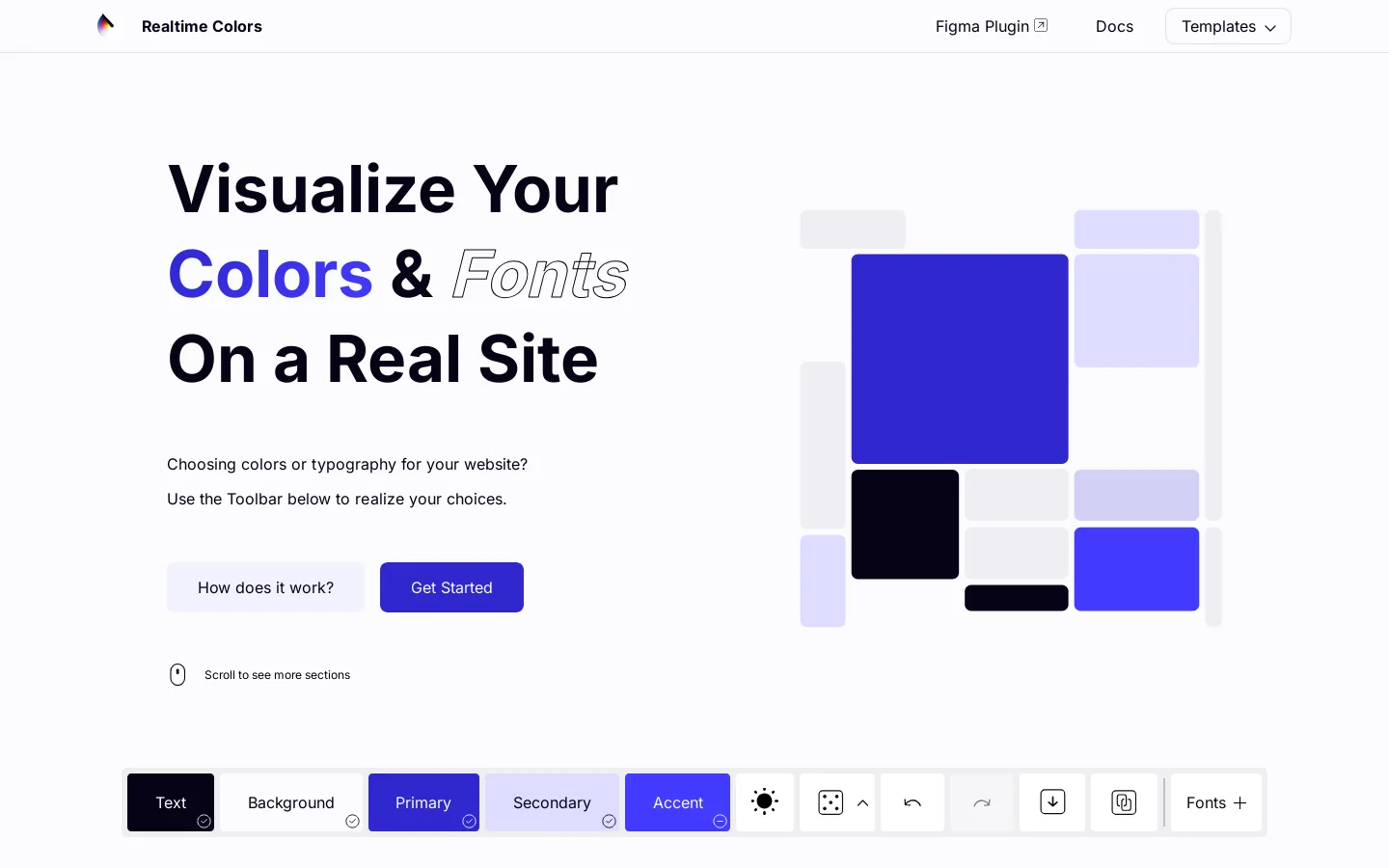 Realtime Colors Homepage screenshot