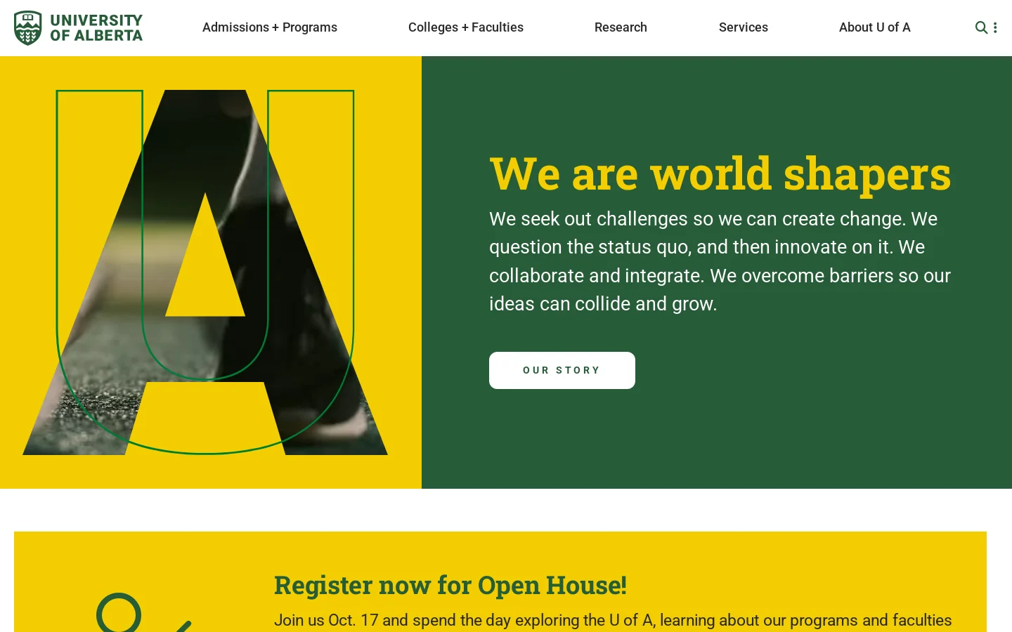 New Trail Homepage screenshot