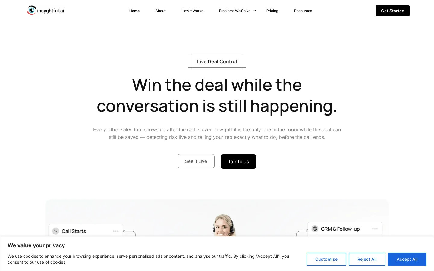 Insyghtful Homepage screenshot