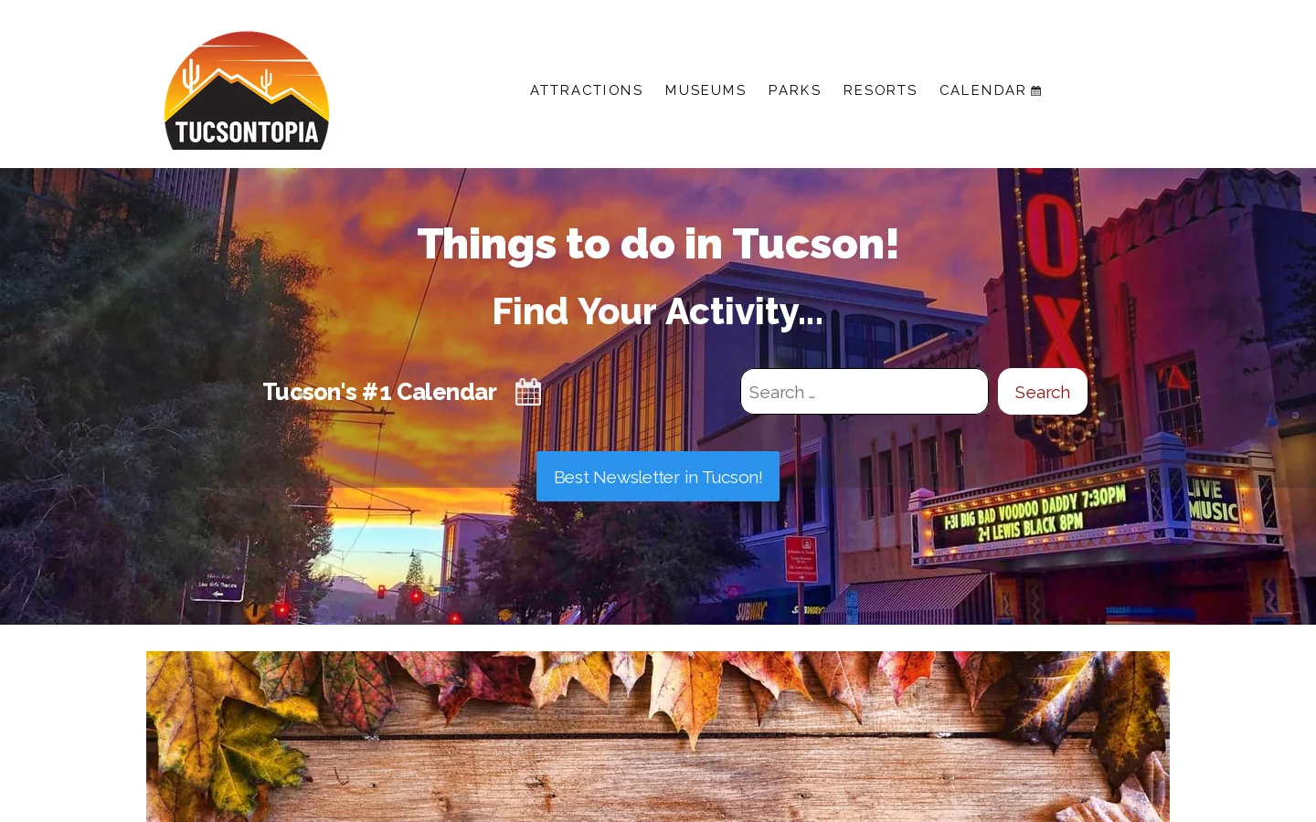 TucsonTopia Homepage screenshot