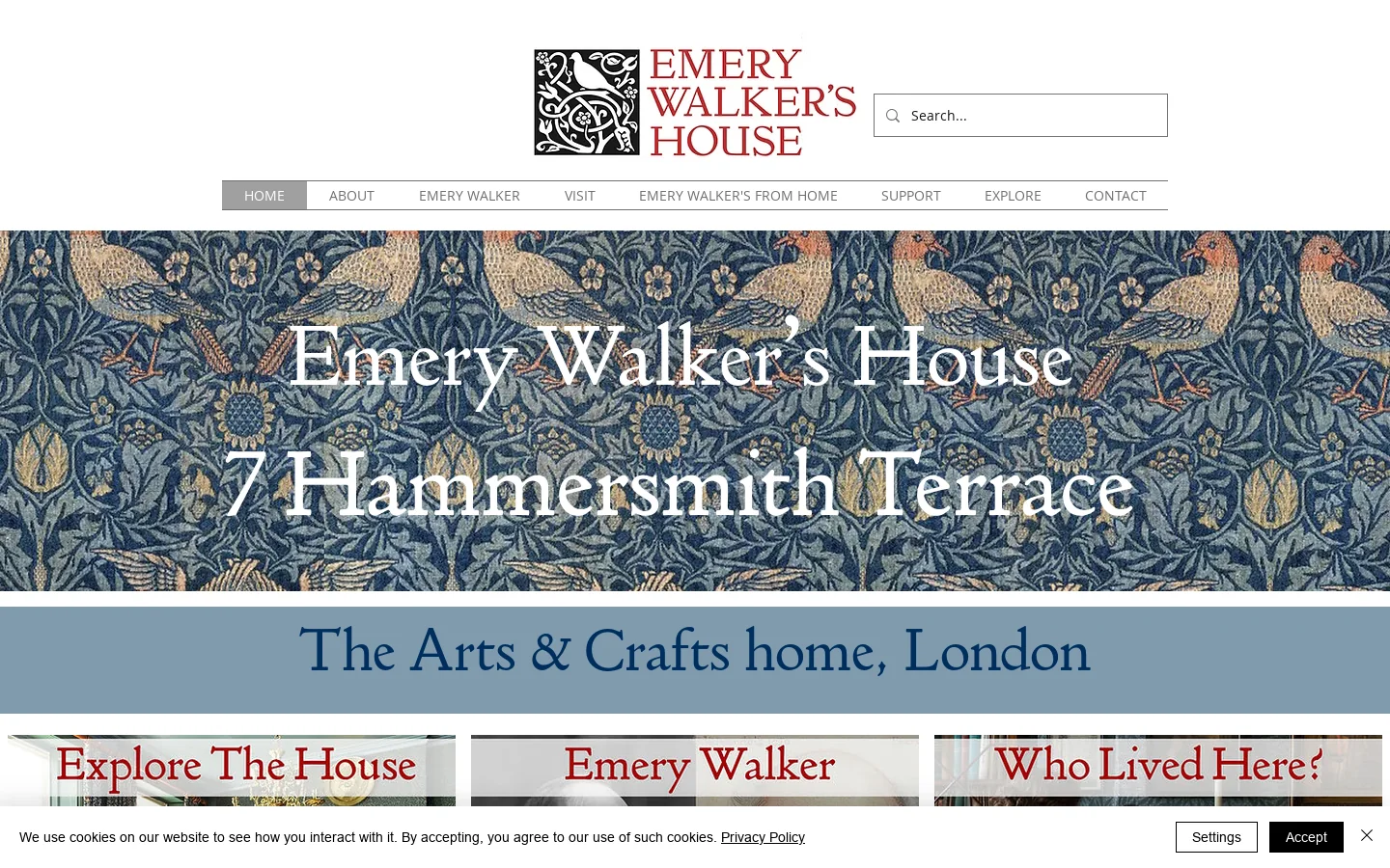 Emery Walker's House Homepage screenshot