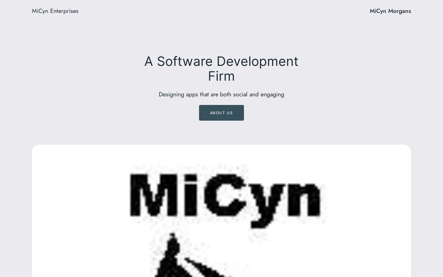 MiCyn Enterprises Homepage screenshot