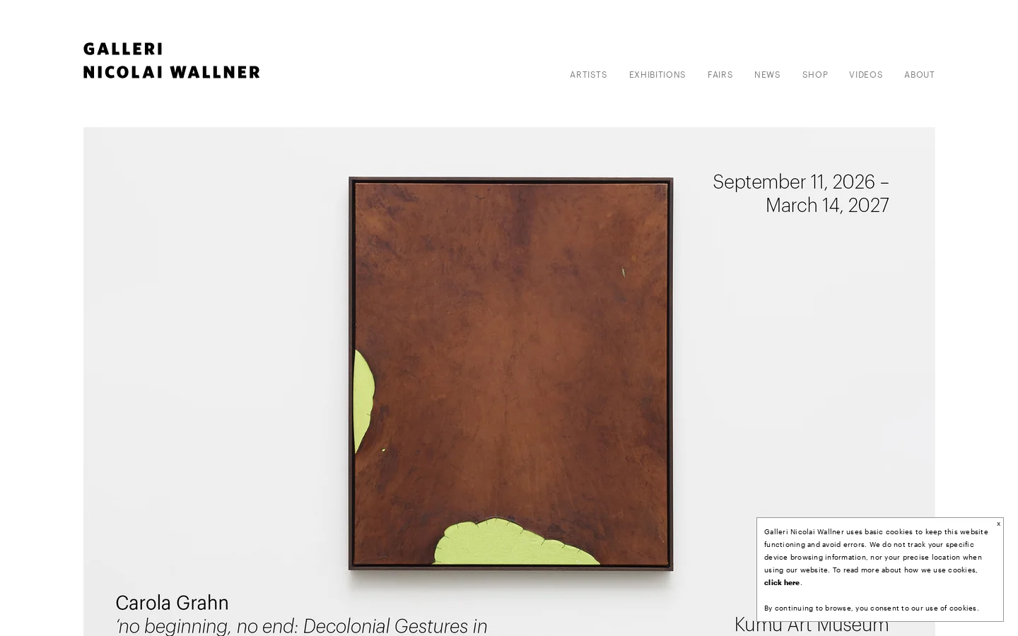 Home | Galleri Nicolai WallnerNicolai Wallner Homepage screenshot