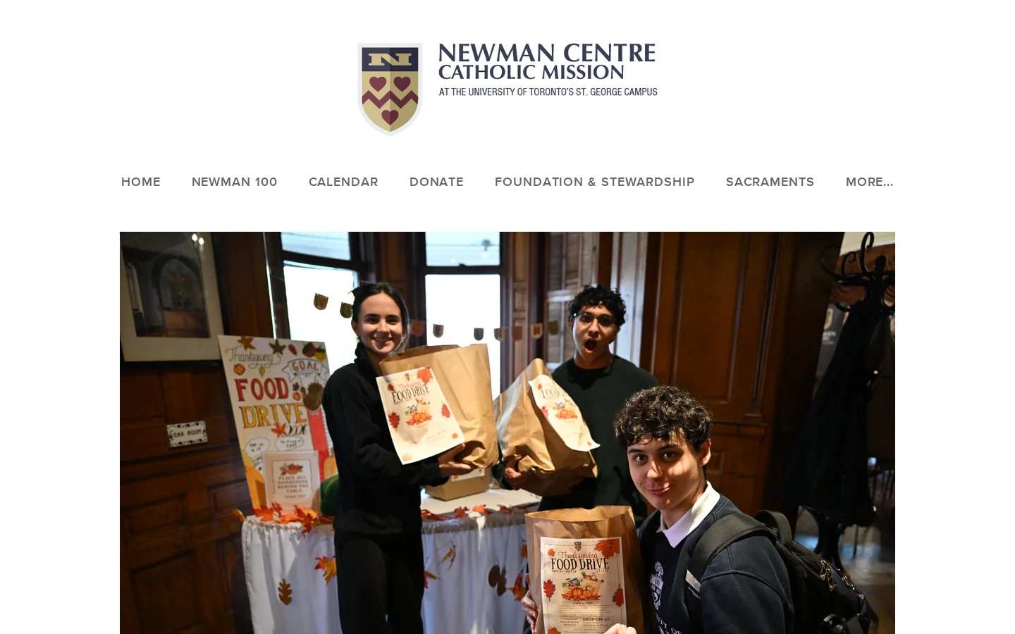 NEWMAN CENTRE CATHOLIC MISSION - HOME Homepage screenshot