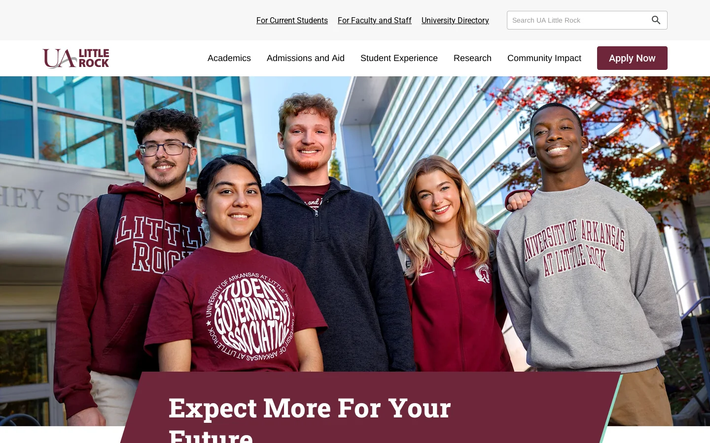 UA Little Rock - UA Little Rock - UA Little Rock Homepage screenshot