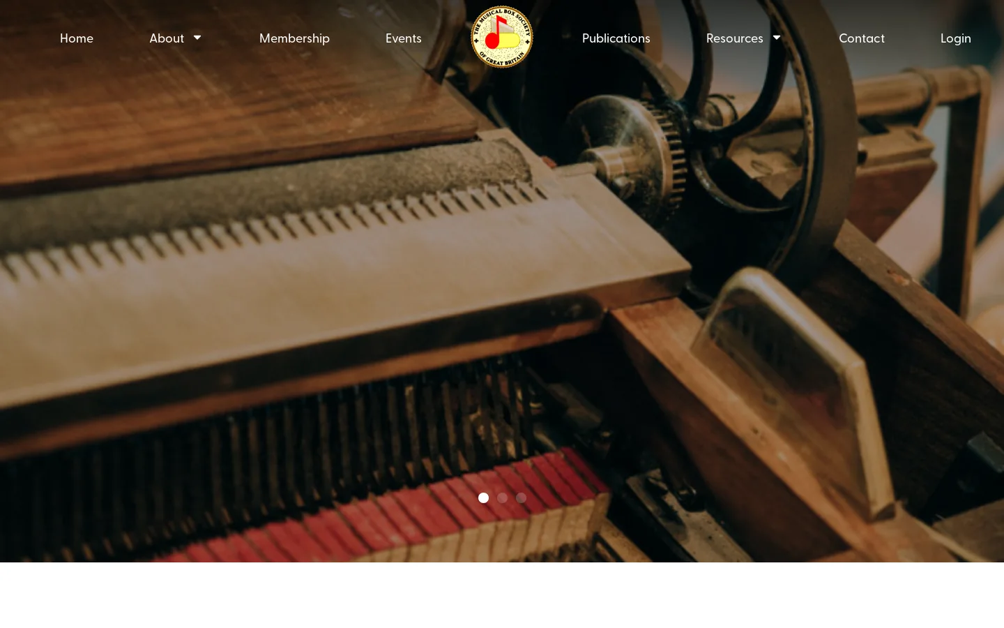 Home - The Musical Box Society of Great Britain Homepage screenshot