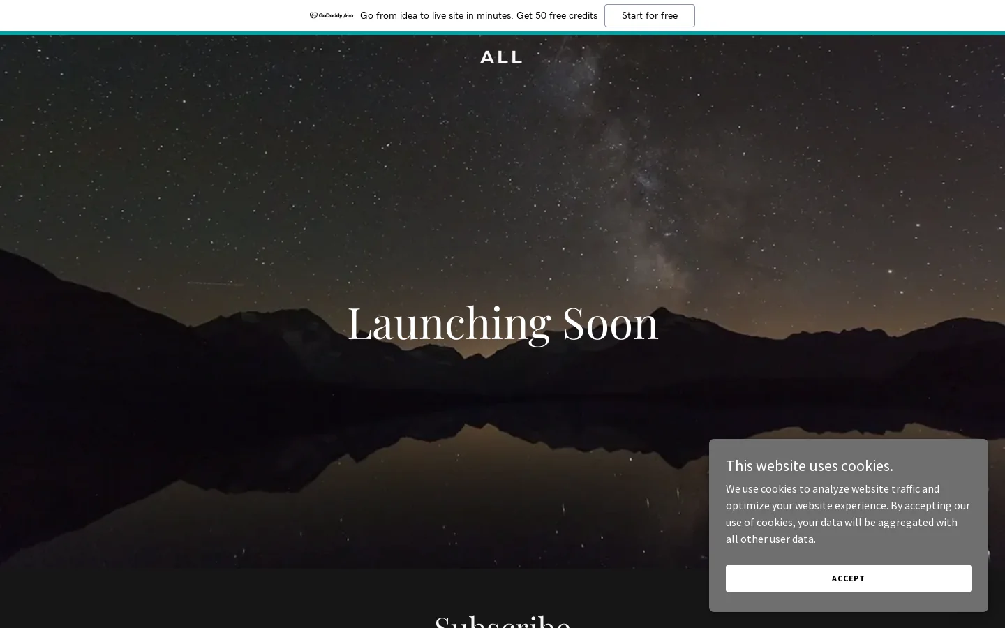 all.me Homepage screenshot