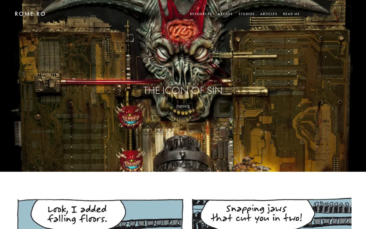 Rome.ro Homepage screenshot
