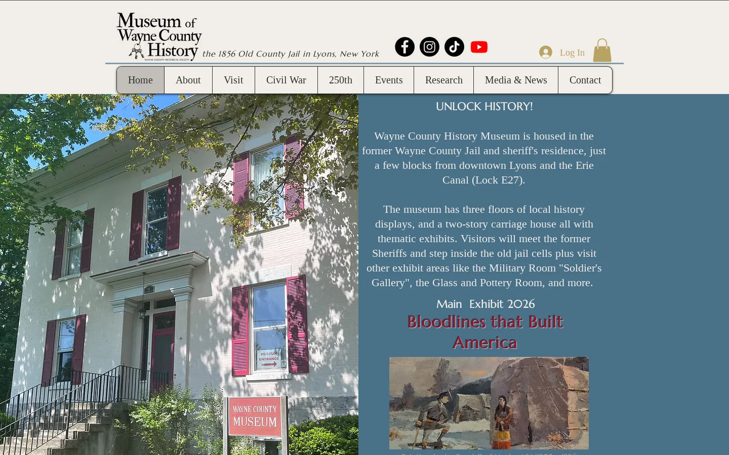 Museum of Wayne County History Homepage screenshot