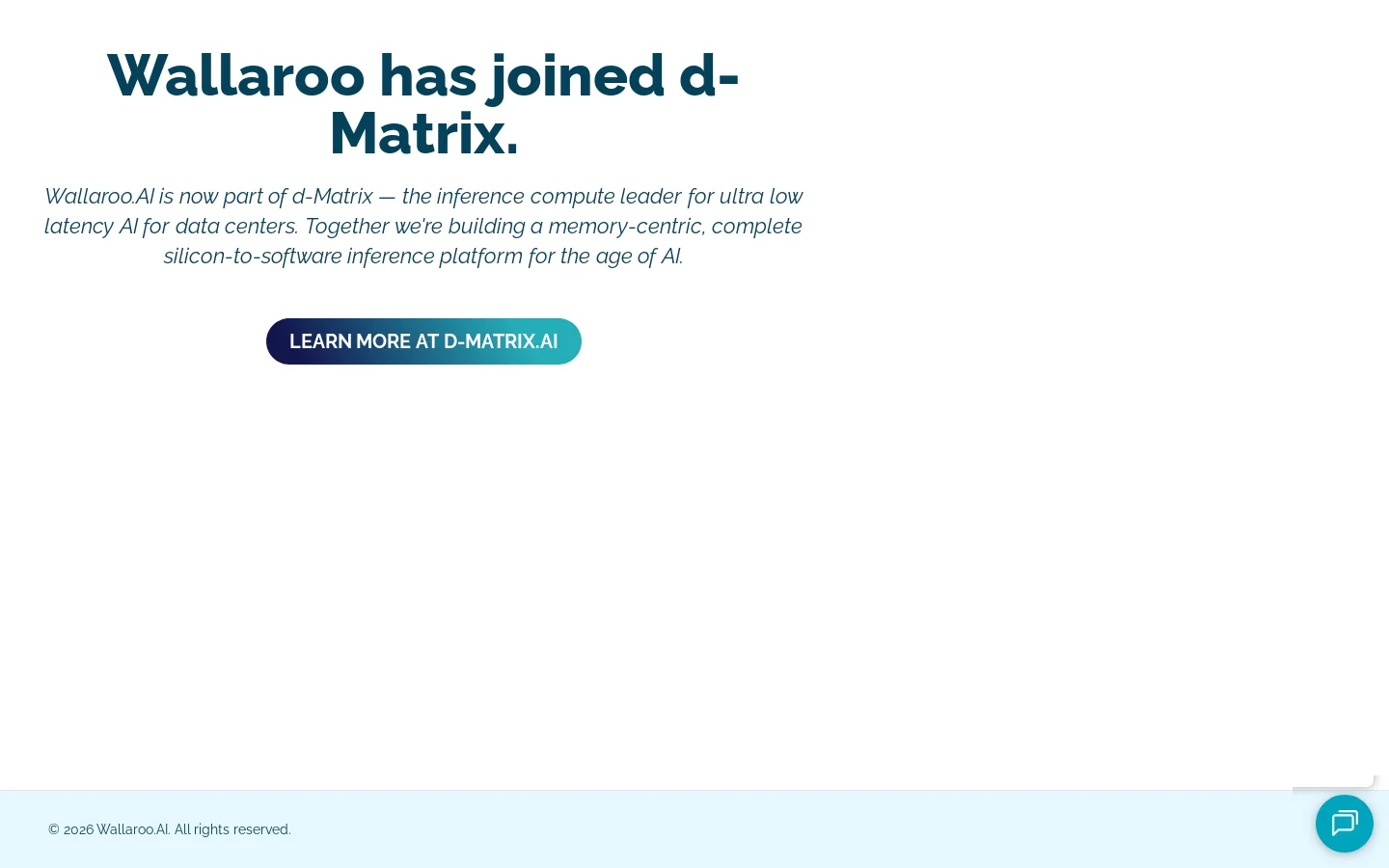Wallaroo.AI Homepage screenshot