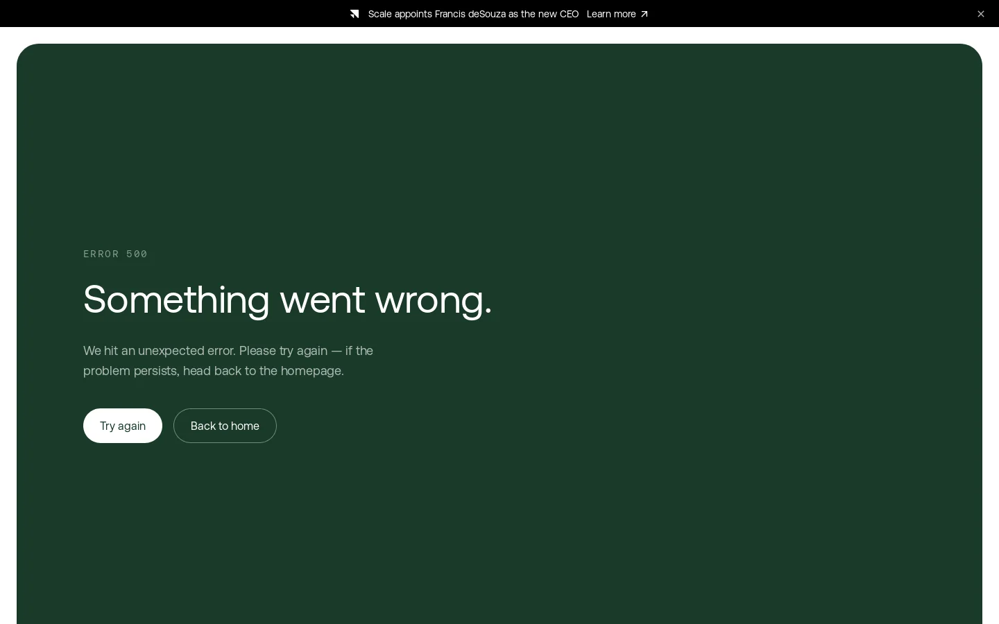 Scale AI Homepage screenshot
