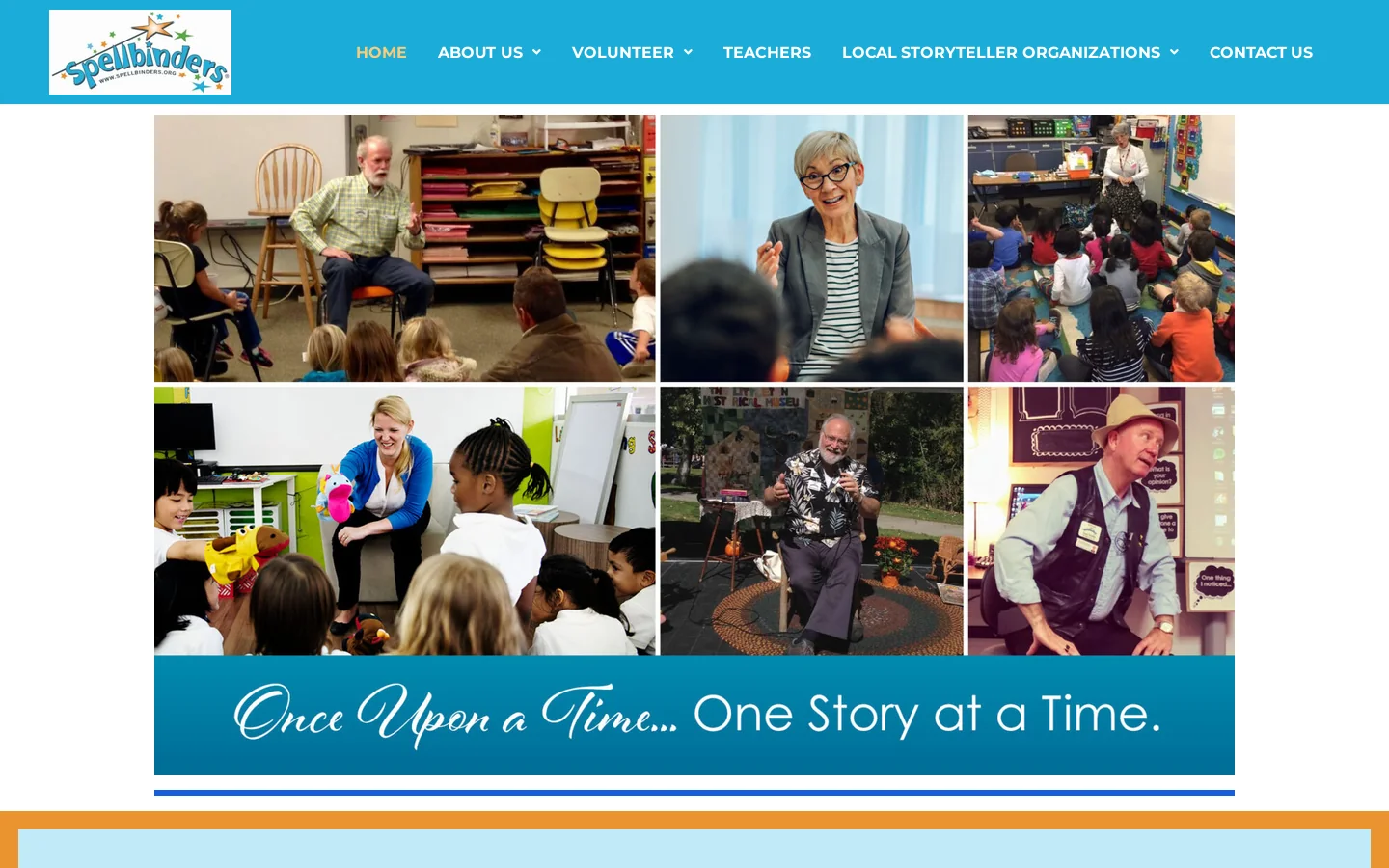 Home • Spellbinders.org Homepage screenshot