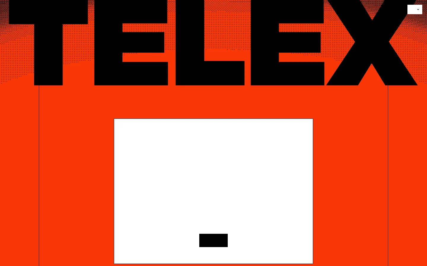 Telex Homepage screenshot