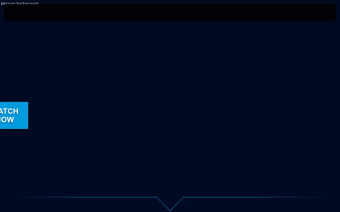 BlizzCon Homepage screenshot