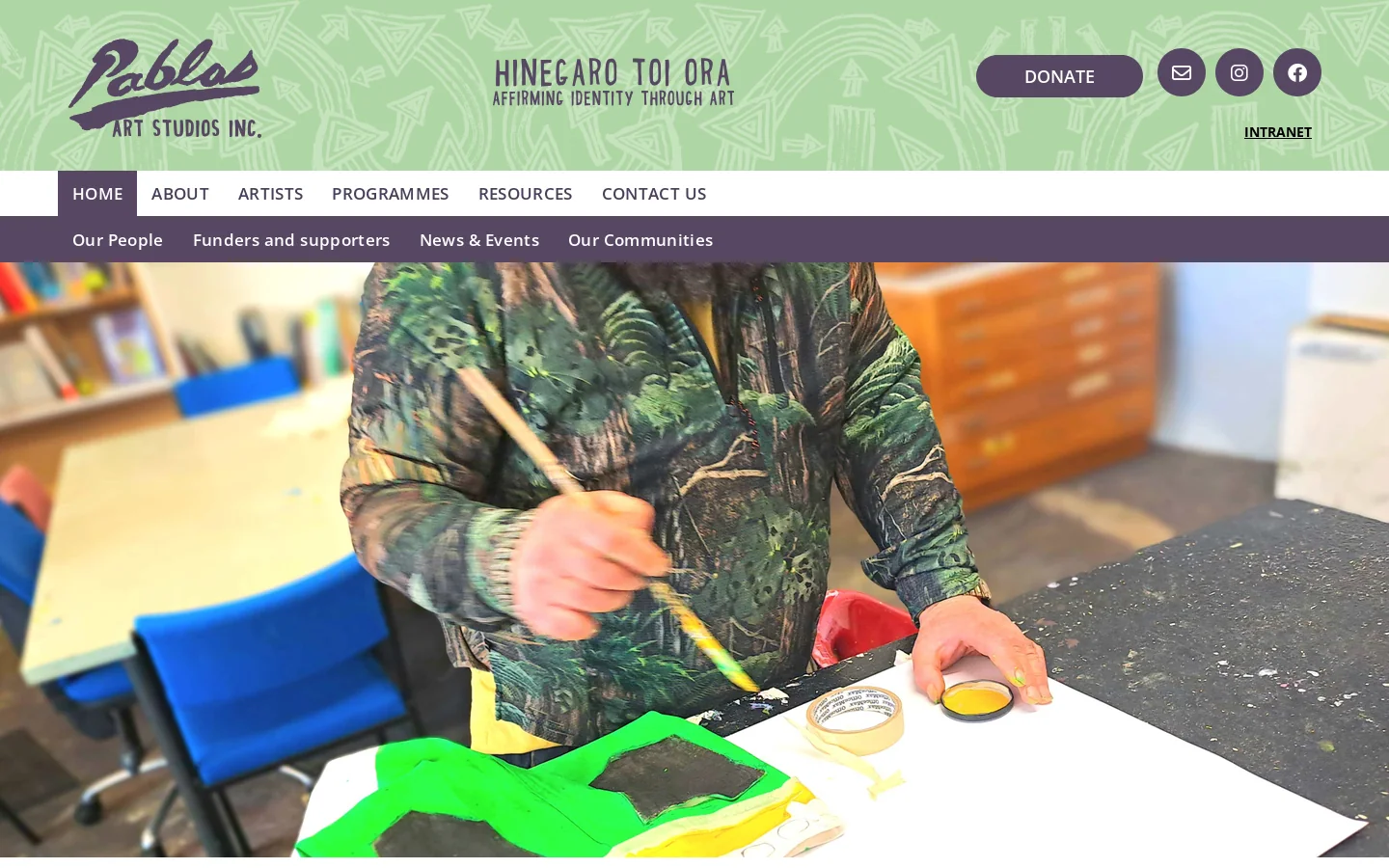 Home Homepage screenshot