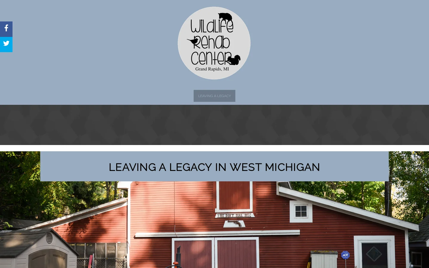 Leaving A Legacy | Homepage screenshot