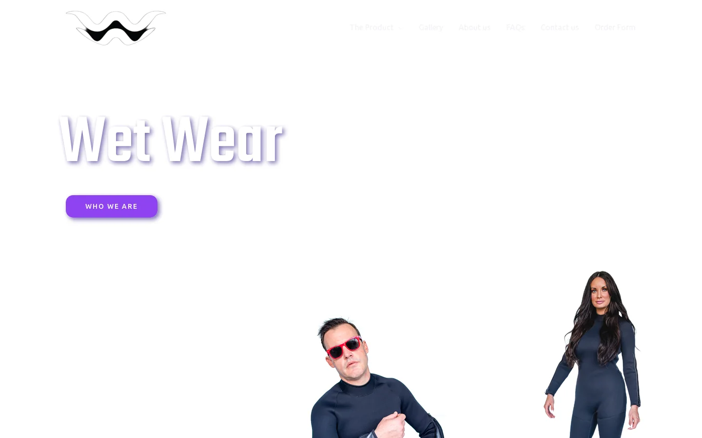 Wetwear Homepage screenshot