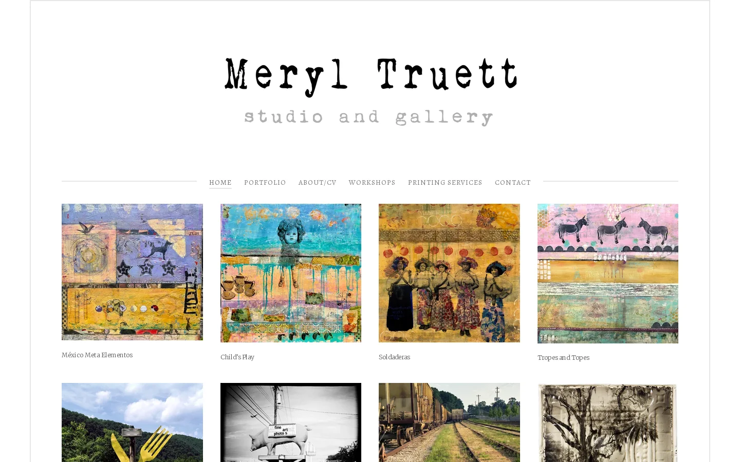Meryl Truett Photography Homepage screenshot