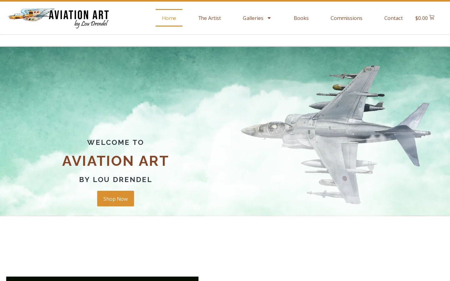 Aviation Art by Lou Drendel Homepage screenshot